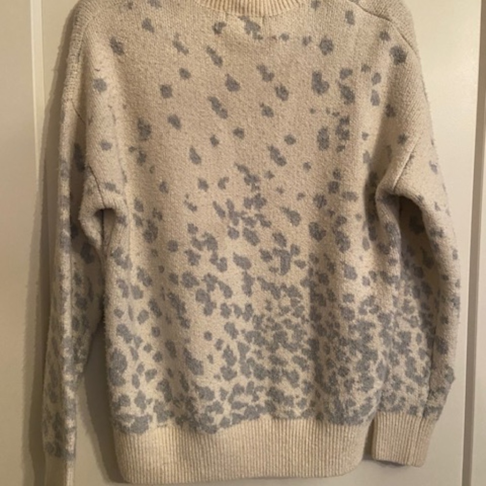Christian Siriano sweater Women's size Large L, ombre leopard print fabric blend - Picture 10 of 10